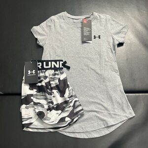 NWT Under Armour athletic set girls youth size small